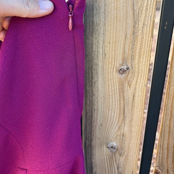 NWT DRESS THE POPULATION Tiffany Dress Dark Magenta - Picture 8 of 9